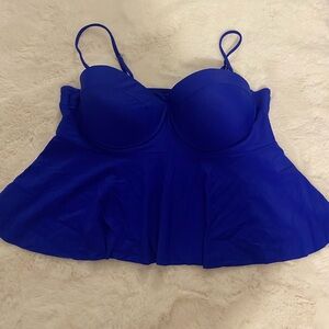 Women's Blue Tankini Top